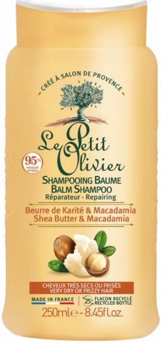 Le Petit Olivier Bambucké máslo a makadamový olej obnovující šampon na suché vlasy 250 ml