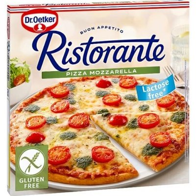 Dr. Oetker Ristorante Pizza Mozzarella bez lepku 370 g – Sleviste.cz