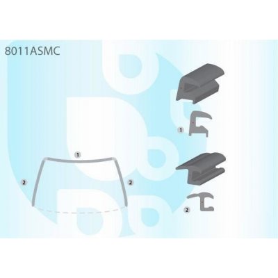PILKINGTON Bauset čelního skla - 3dv. AS 8011ASMC – Zbozi.Blesk.cz