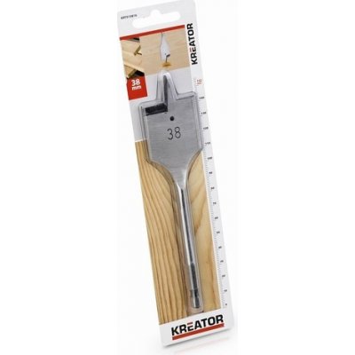 Plochý vrták do dřeva 38 x 152 mm Kreator KRT010816 – Zboží Mobilmania