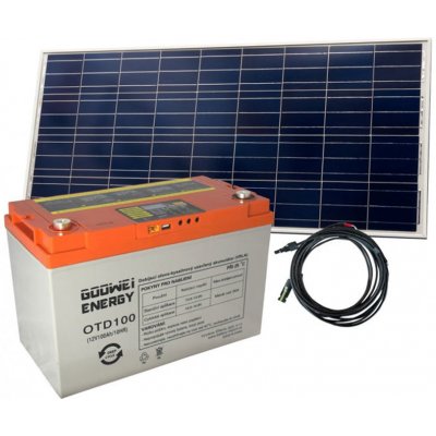 Ostatní Gelová baterie 100Ah + solární panel 115Wp