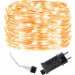 SPRINGOS LED řetěz Nano 23m 200LED 8-funkcí IP44 teplá bílá – Sleviste.cz