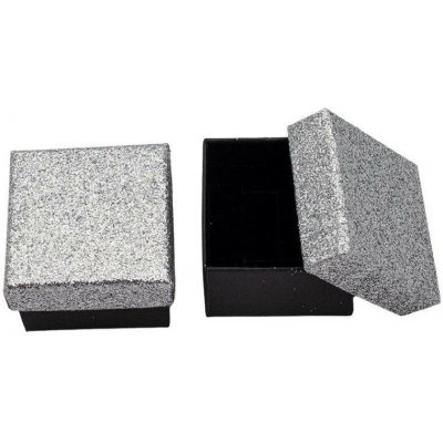 Mareb dárková krabička na šperky 5 x 5 cm stříbrná – Sleviste.cz
