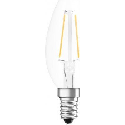 Osram LED žárovka E14 B25 2.8W = 25W 250lm 2700K Teplá bílá 300° Filament Stmívatelná Retrofit CLASSIC OSRSTAK1105 – Zboží Mobilmania