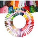 Ruhhy 25680 Sada barevných vyšívacích nití 50 ks x 8 m – Zboží Mobilmania