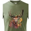Dětské tričko dětské tričko s jelenem Military