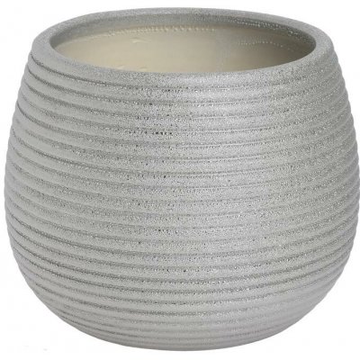 OBAL KERAMIKA 15x15x12CM STRIEBORNÝ – Hledejceny.cz