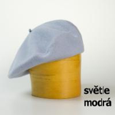 Karpet dámský baret vlněný světle modrá – Hledejceny.cz