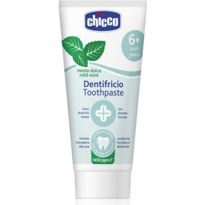 CHICCO Pasta zubní Jemná máta 6r+ 50 ml – Hledejceny.cz