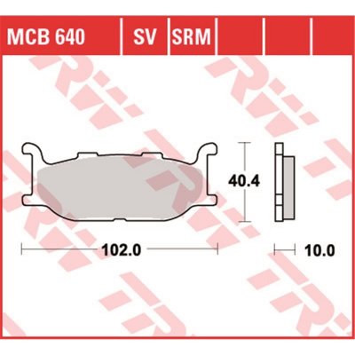 Přední brzdové destičky TRW / Lucas Yamaha XV 1600 A Wild Star 1999 - 2004 směs SV | Zboží Auto
