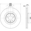 Brzdový kotouč Brzdový kotouč HELLA PAGID 8DD 355 135-261 (8DD355135261)