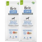 Brit Care Sustainable Adult Large Breed Chicken & Insect 2 x 12 kg – Hledejceny.cz