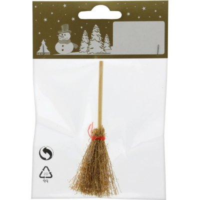 GEROMA Vánoční dekorace koště dřevo přírodní pr. 2 x 9,5 cm – Hledejceny.cz