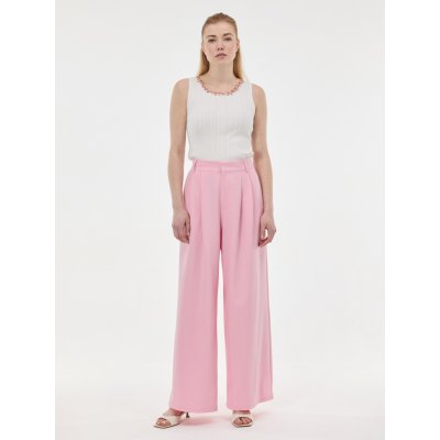 Orsay Světle růžové široké dámské kalhoty – Sleviste.cz