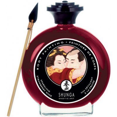 Shunga Malování na tělo Champagne a Strawberry Bodypaint 100ml – Zboží Mobilmania