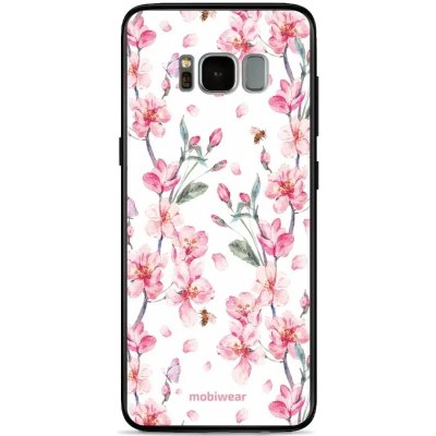 Pouzdro Mobiwear Glossy Samsung Galaxy S8 - G033G - Růžové květy – Zboží Mobilmania