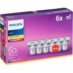 Philips LED Classic spot 4.6-50W, GU10, 2700K, set 6ks 929001215233 – Zboží Živě