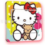 Samolepka na vypínač Hello Kitty 9 x 9 cm – Sleviste.cz