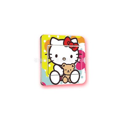 Samolepka na vypínač Hello Kitty 9 x 9 cm