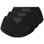 esmara Dámské kalhotky 3 kusy černá – Zboží Dáma