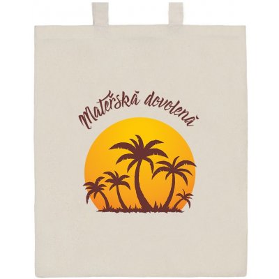 Bavlněná nákupní taška přírodní s potiskem New Baby Mateřská dovolená – Zboží Mobilmania