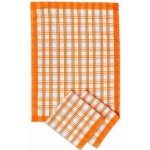 Sleep-well Tradiční káro 50x70 cm 3 ks oranžové – Zboží Mobilmania