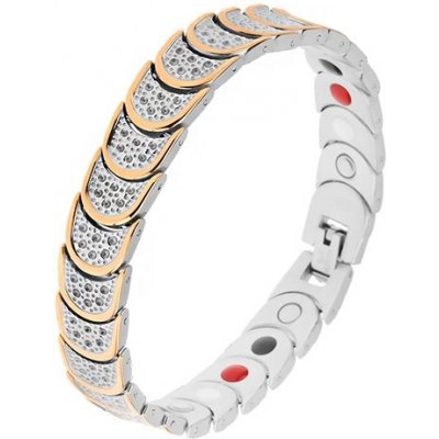 Šperky eshop ocelový stříbrné a zlaté barvy půlkruhy kuličky magnety SP33.22 – Zboží Mobilmania