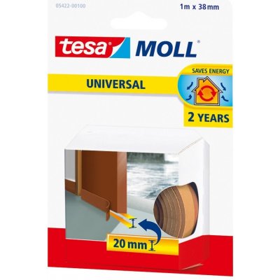 Lišta těsnicí - kartáč pod dveře, 1 m x 37 mm, hnědá | Zboží Auto