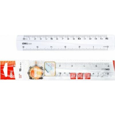 Deli pravítko EG00112 15cm čiré – Zboží Živě