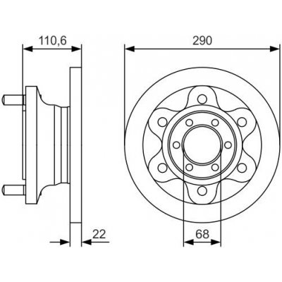 BOSCH Brzdový kotouč 0 986 479 S95