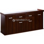 Diversa stolek Solid 200 x 60 x 75 cm rovný, ořech – Zboží Dáma