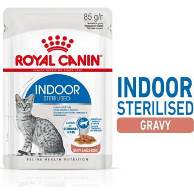 Royal Canin Indoor Sterilised v omáčce 12 x 85 g – Zboží Mobilmania