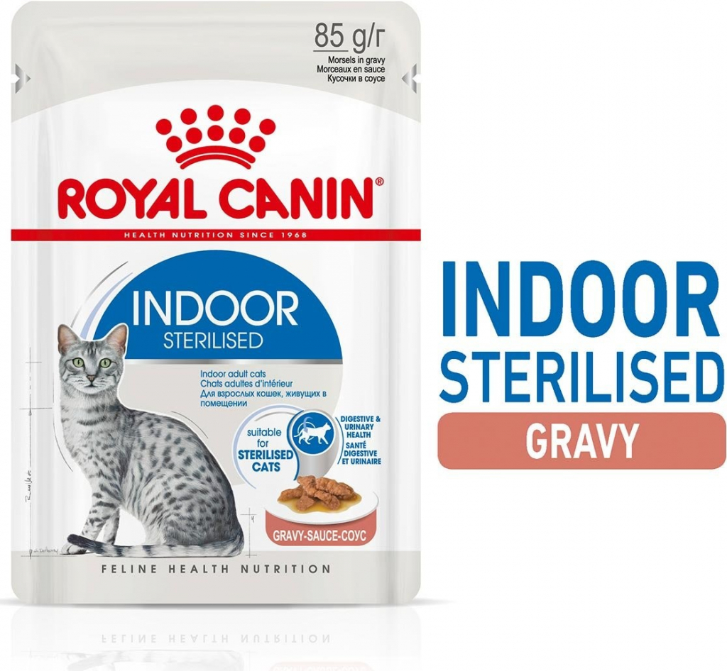 Royal Canin Indoor Sterilised v omáčce 12 x 85 g