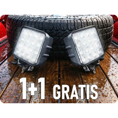 TruckLED LED Epistar pracovní světlo, hranaté, 24W, 2000 lm, 12/24V, IP67, 6500K, 1+1 zdarma! [L0081-B] | Zboží Auto