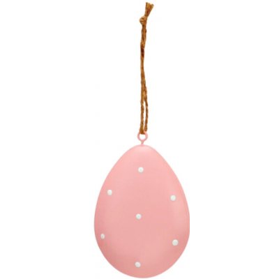 Textilomanie Závěsné kovové vajíčko PASTEL EGG - více barev Růžová – Hledejceny.cz