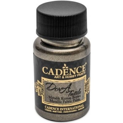 Cadence metalická barva na textil 50 ml antracit – Zboží Dáma