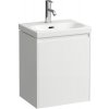 Koupelnový nábytek Laufen Skříňka pod umyvadlo, 1 dvířka, závěsy vlevo, pro umývátko H815081 Varianta: Bílá lesklá