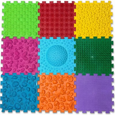 Ortek Masážní podložka Mix Puzzle 9 dílů AKTUALIZOVANÁ – Zboží Mobilmania