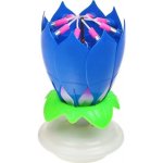 Kozák Svitavy s. r. o. Svíčka hrající a tančící modrá na baterie – Zboží Dáma