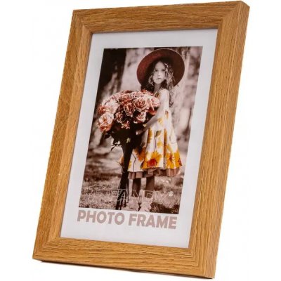 FANDY Dřevěný fotorámeček Bevel 15x21 2 hnědý – Hledejceny.cz