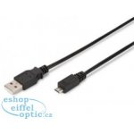 Digitus AK-300100-010-S USB A/samec na A/samec, Měď, 1m, černý – Hledejceny.cz