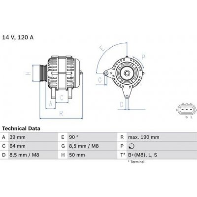 generátor BOSCH 0 986 082 440