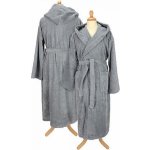 A&R Unisex župan s kapucí šedá tmavá – Zboží Mobilmania