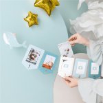 PartyDeco girlanda s rámečky a velrybami bílo-modrá – Zboží Dáma