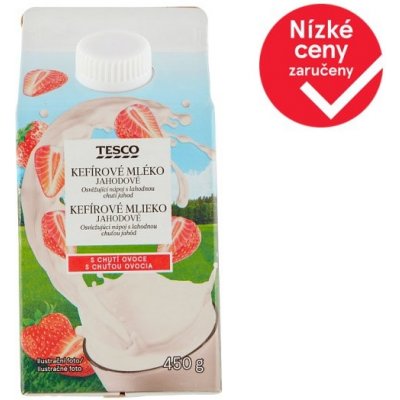 Tesco Kefírové mléko jahodové 450 g – Zboží Dáma