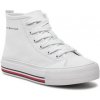 Dětské tenisky Tommy Hilfiger High Top Lace-Up Sneaker T3A9-33188-1687 bílá