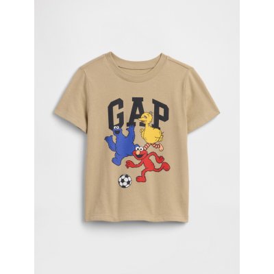 Baby tričko s logem Gap & Sesame Street Hnědá – Zboží Dáma