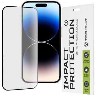 Techsuit 111D celoplošné lepení sklo iPhone 14 Pro Černé 145141 – Zboží Živě