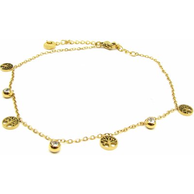 Steel Jewelry Náramek na nohu strom života z chirurgické oceli NK090362 – Hledejceny.cz