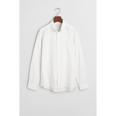 Gant Cotton Linen Bd Ls Shirt white – Zboží Dáma